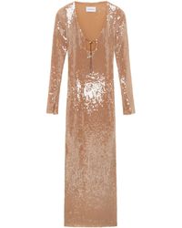 16Arlington - Sequin-embellished Long-sleeve Maxi Dress - Lyst