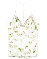 CAMILLA - Floral-Print Silk Top - Lyst