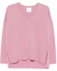 Allude - サイドスリット Vネックセーター - Lyst