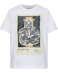 Munthe - Graphic-Print T-Shirt - Lyst
