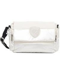Blauer - Embellished-Logo Padded Shoulder Bag - Lyst