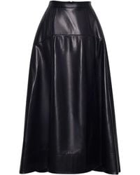 Adam Lippes - Leather Skirt - Lyst