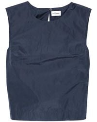 P.A.R.O.S.H. - Round-Neck Sleeveless Top - Lyst