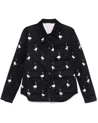 Thom Browne - Embroidered-Motif Jacket - Lyst