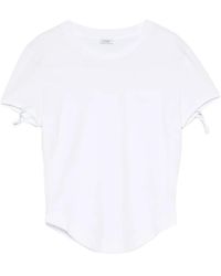 Covert - Tie-Detail Curved-Hem T-Shirt - Lyst