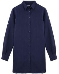 Vilebrequin - Linnen Mini-Jurk Met Lange Mouwen - Lyst