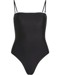 Karl Lagerfeld - Badpak Met Gewelfde Afwerking - Lyst