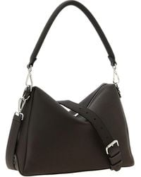 Fendi - Ff Logo Leather Shoulder Bag - Lyst