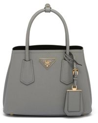 Prada - Double Saffiano Leather Tote Bag - Lyst