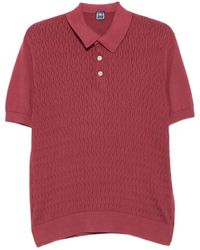 Fedeli - Textured-Knit Short-Sleeve Polo Shirt - Lyst