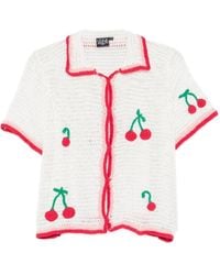 Leslie Amon - La Ruby Crochet Shirt - Lyst