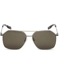 McQueen - Geometric-Frame Sunglasses - Lyst