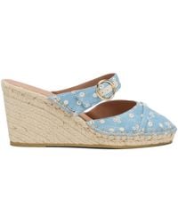 Malone Souliers - Farah Floral-Printed Wedge Espadrilles - Lyst
