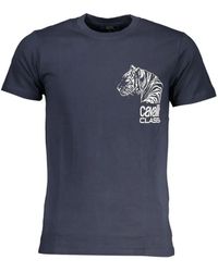 Roberto Cavalli - Tiger-Print Logo-Print T-Shirt - Lyst