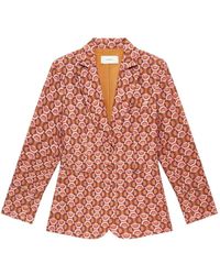 Maliparmi - Graphic Orbit Blazer Met Ketting-Print - Lyst