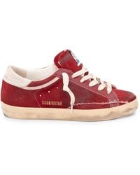Golden Goose - Super-Star Distressed-Effect Sneakers - Lyst