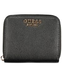 Guess - Logo-Plaque Zip-Around Wallet - Lyst