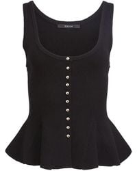 Toccin - Eden Button-Front Flared Tank Top - Lyst