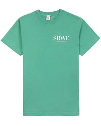 Sporty & Rich - Upper East Side Graphic-Print T-Shirt - Lyst