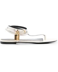 Tom Ford - Padlock Flat Sandals - Lyst
