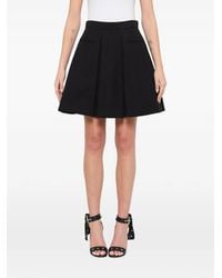 McQueen - Pleated A-Line Skirt - Lyst