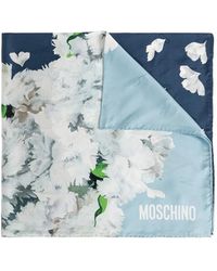 Moschino - Floral-print Silk Scarf - Lyst