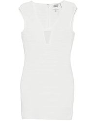 Hervé Léger - Bella Bandage-Style Mini Dress - Lyst