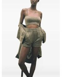 LeKasha - Morzine Pointelle-Knit Shorts - Lyst