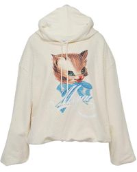 MSGM - Graphic-Print Hoodie - Lyst