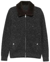 Eleventy - Giacca A Coste Con Zip - Lyst