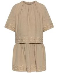 By Malene Birger - Jania Embroidered Mini Dress - Lyst