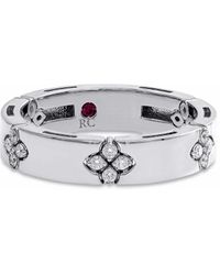 Roberto Coin - 18Kt Witgouden Ring - Lyst