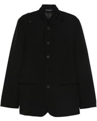 Yohji Yamamoto - Mandarin-Collar Buttoned Jacket - Lyst