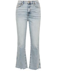 7 For All Mankind - Jean slim à bords francs - Lyst