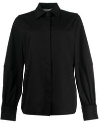 Max Mara - Long-Sleeve Stretch-Cotton Shirt - Lyst