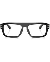 Dolce & Gabbana - Lunettes De Vue À Monture Rectangulaire Et Plaque Logo - Lyst