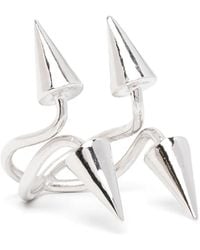 Limi Feu - Bague À Double Anneau Et Détails De Clous - Lyst