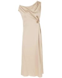 Danamé - One-Shoulder Buckle Dress - Lyst