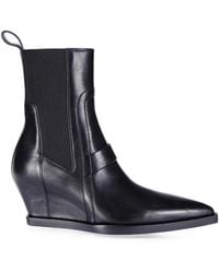 Rick Owens - Stivaletti Sharp Con Zeppa - Lyst