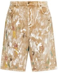 Moschino - Paint Splatter Shorts - Lyst