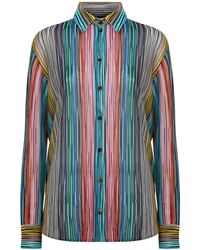 Missoni - Striped Ribbed Shirt - Lyst