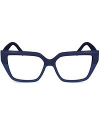 Ferragamo - Brille Mit Eckigem Gestell - Lyst