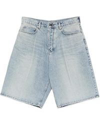 Balenciaga - Light Wash Denim Shorts - Lyst