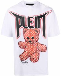 Philipp Plein - T-shirt Met Teddybeerprint - Lyst
