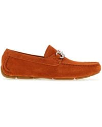 Ferragamo - Ferragamo Gancini Suede Driving Shoes - Lyst