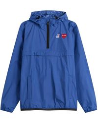 COMME DES GARÇONS PLAY - X K-Way Heart-Patch Hooded Jacket - Lyst