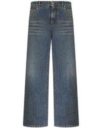 Etro - Wide-leg Cropped Cotton Jeans - Lyst