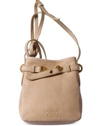 Miu Miu - Leather Cross Body Bag - Lyst