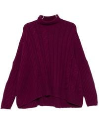 Eric Bompard - Cable-Knit High-Neck Sweater - Lyst