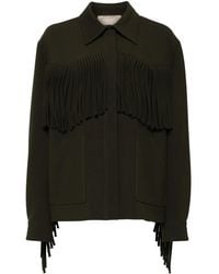 Elie Saab - Fringed Cady Jacket - Lyst